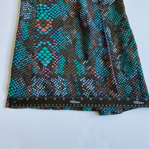 Anthropologie The Essential Culotte Sz 0 Wide Leg Cropped Snake Print Boho Retro - Picture 9 of 13